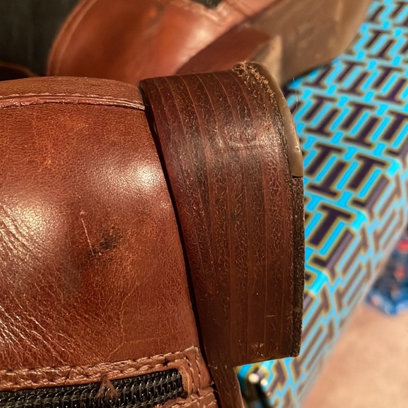 Tory Burch Rosalie 30mm Riding Boots, Almond/ Charcoal, Size 6.5 - Picture 12 of 14